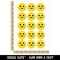 Sad Tear Crying Frown Face Emoticon Temporary Tattoo Water Resistant Fake Body Art Set Collection (1 Sheet)
